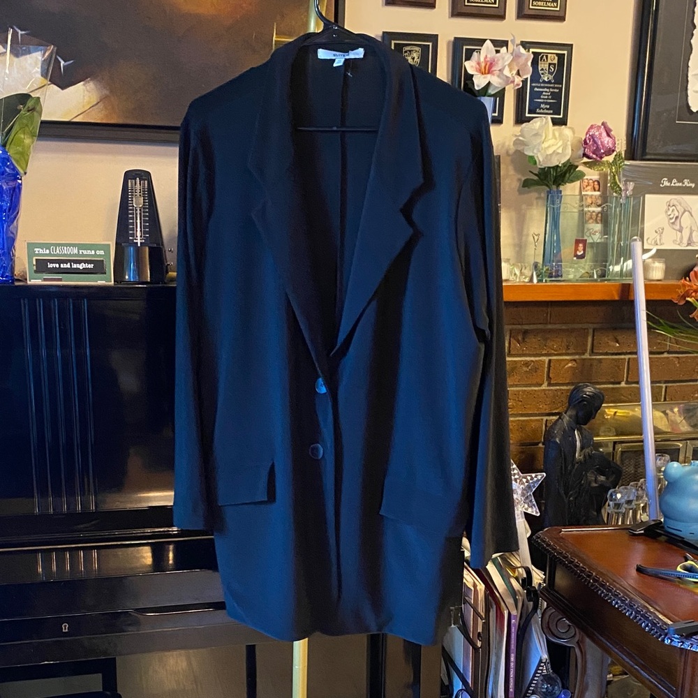Sympli Relaxed Fit Black Blazer /Jacket
